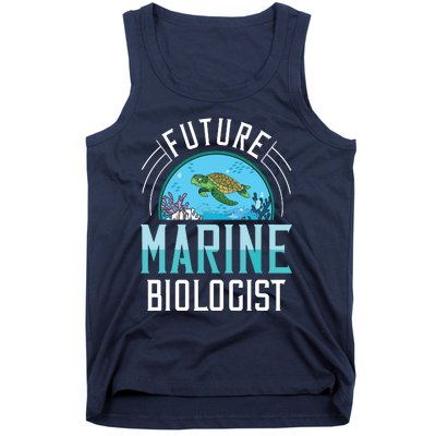 Future Marine Biologist Biology Ocean Life Tank Top