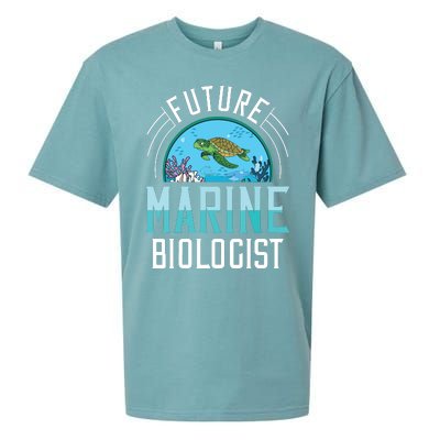 Future Marine Biologist Biology Ocean Life Sueded Cloud Jersey T-Shirt