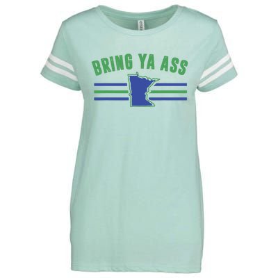 Funny Meme Bring Ya Ass Humor Enza Ladies Jersey Football T-Shirt