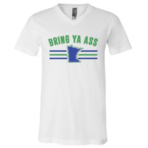 Funny Meme Bring Ya Ass Humor V-Neck T-Shirt