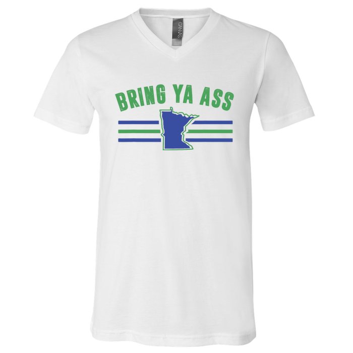 Funny Meme Bring Ya Ass Humor V-Neck T-Shirt