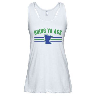 Funny Meme Bring Ya Ass Humor Ladies Essential Flowy Tank