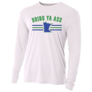 Funny Meme Bring Ya Ass Humor Cooling Performance Long Sleeve Crew