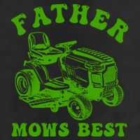 Father Mows Best Lawn Fathers Day 7 Panel Mesh Trucker Snapback Hat