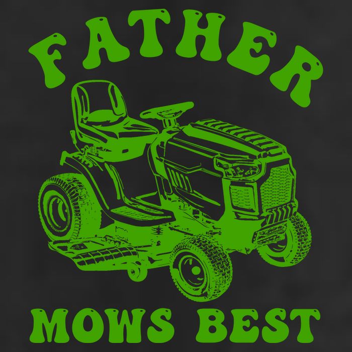 Father Mows Best Lawn Fathers Day 7 Panel Mesh Trucker Snapback Hat