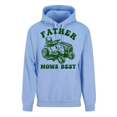 Father Mows Best Lawn Fathers Day Unisex Surf Hoodie