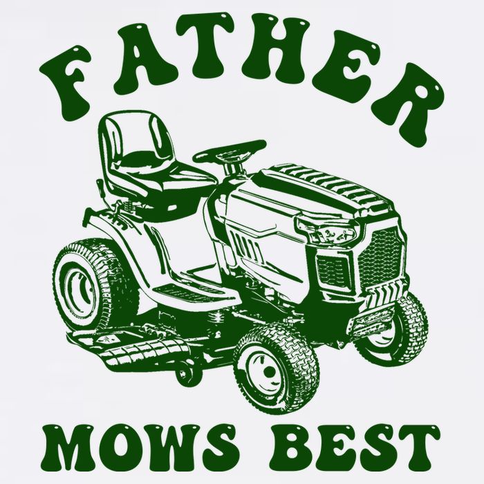 Father Mows Best Lawn Fathers Day Button