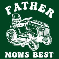 Father Mows Best Lawn Care Dad Mowing Gardener Fathers Day Kids Sweatshirt