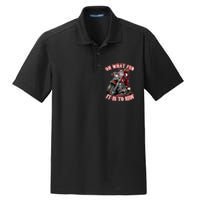 Funny Motorcycle Biker Grandpa Santa Rider Christmas Gift Dry Zone Grid Polo