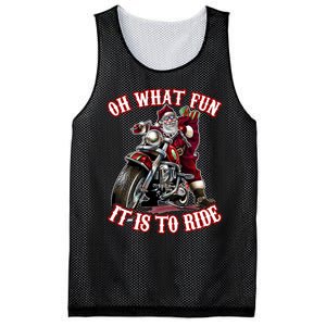 Funny Motorcycle Biker Grandpa Santa Rider Christmas Gift Mesh Reversible Basketball Jersey Tank