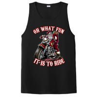 Funny Motorcycle Biker Grandpa Santa Rider Christmas Gift PosiCharge Competitor Tank