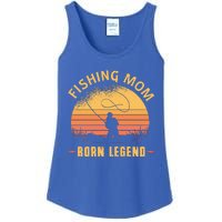 Fishing Mom Born Legend Gift Funny Wildlife Outdoor Hunting Cute Gift Ladies Essential Tank