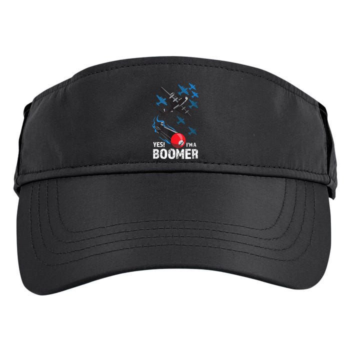 Funny Military Bomber Design For Boomers Adult Drive Performance Visor