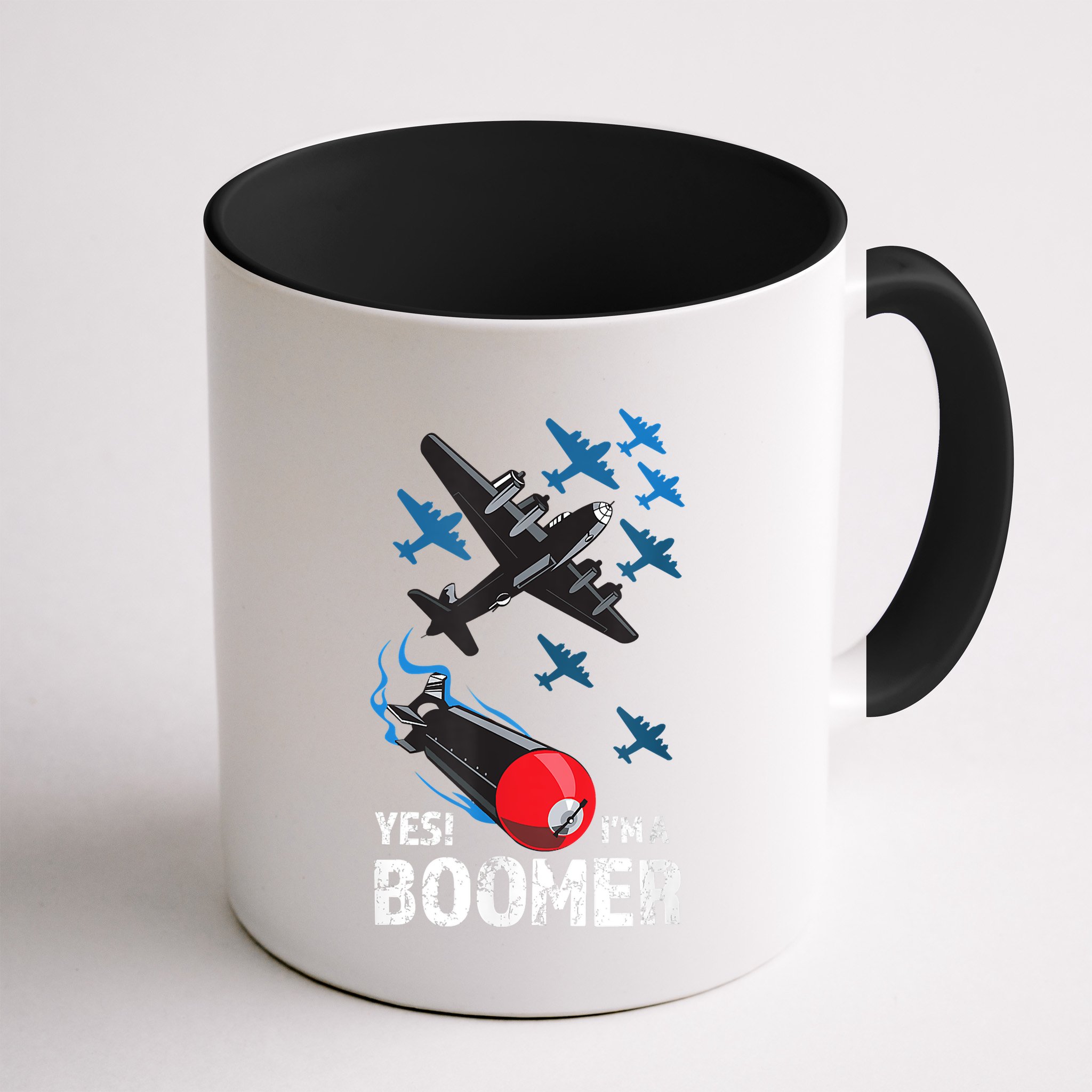 Funny Military Bomber Design For Boomers Mug