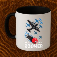 Funny Military Bomber Design For Boomers Mug