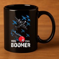 Funny Military Bomber Design For Boomers 11oz C Handle Ceramic Mug