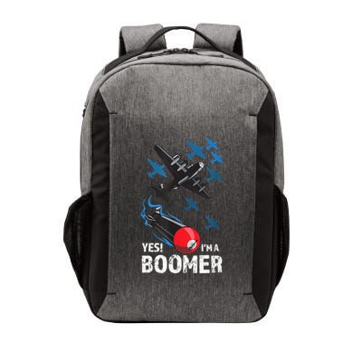 Funny Military Bomber Design For Boomers Vector Backpack