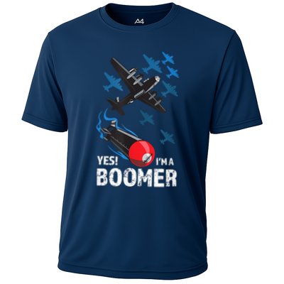 Funny Military Bomber Design For Boomers Cooling Performance Crew T-Shirt