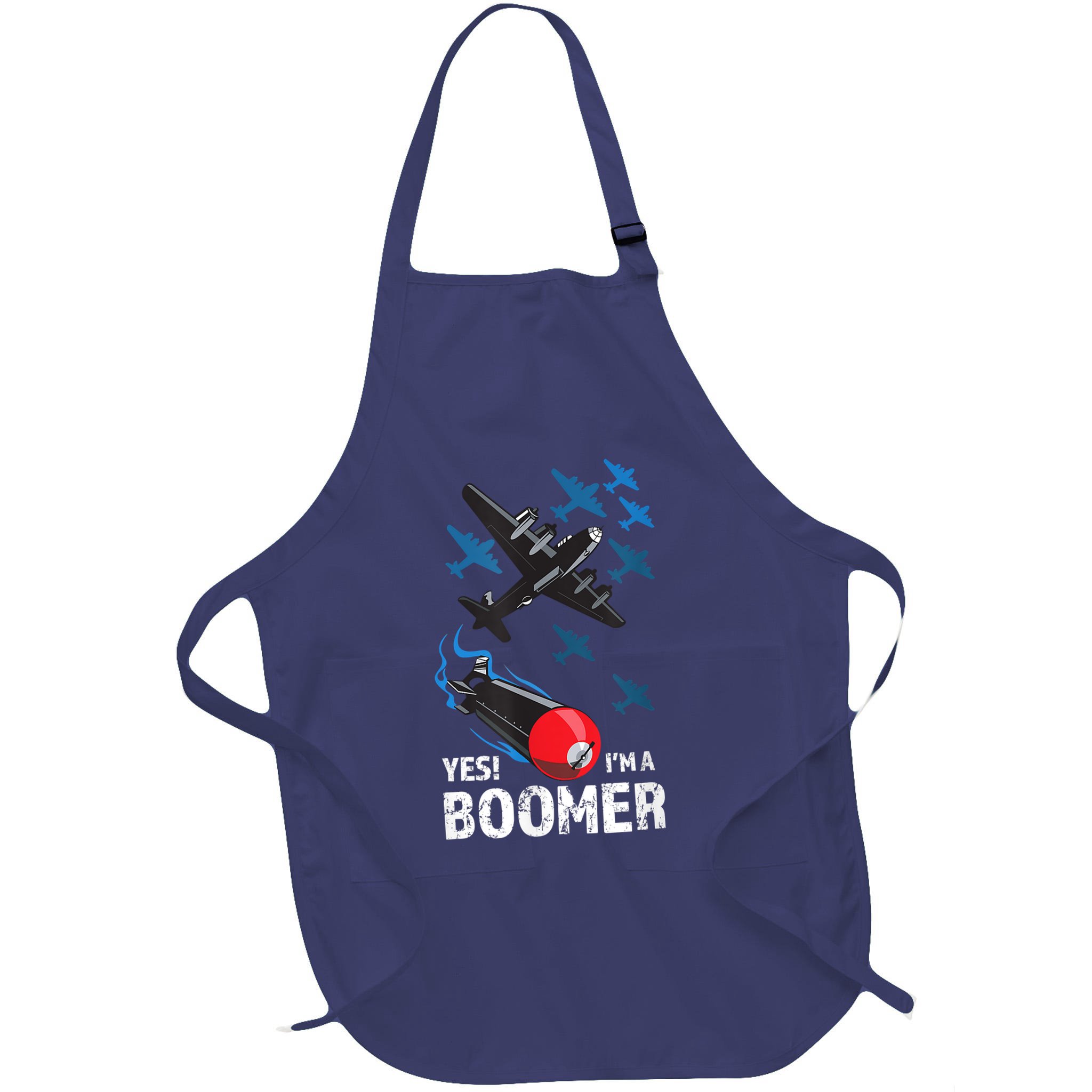 Funny Military Bomber Design For Boomers Apron