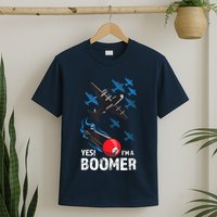 Funny Military Bomber Design For Boomers T-Shirt