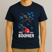 Funny Military Bomber Design For Boomers T-Shirt