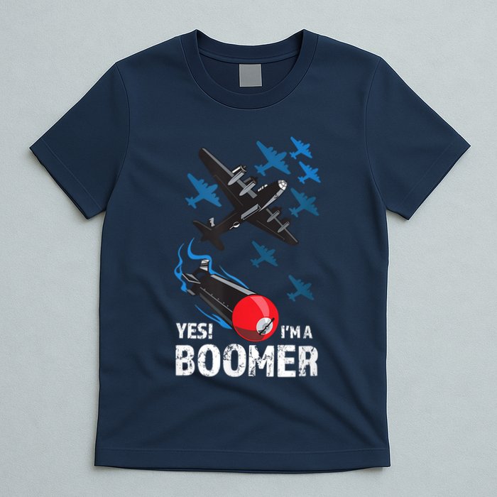 Funny Military Bomber Design For Boomers T-Shirt