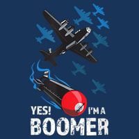 Funny Military Bomber Design For Boomers T-Shirt