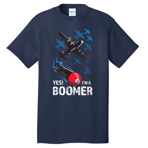 Funny Military Bomber Design For Boomers Tall T-Shirt