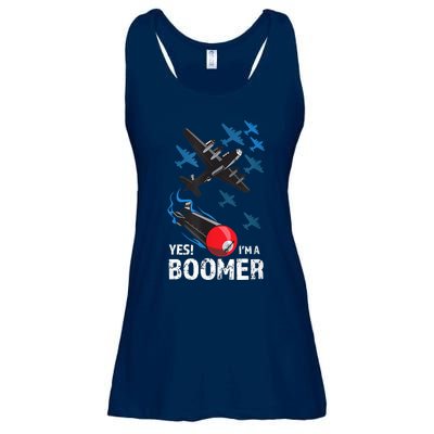 Funny Military Bomber Design For Boomers Ladies Essential Flowy Tank