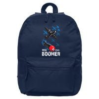 Funny Military Bomber Design For Boomers 16 in Basic Backpack