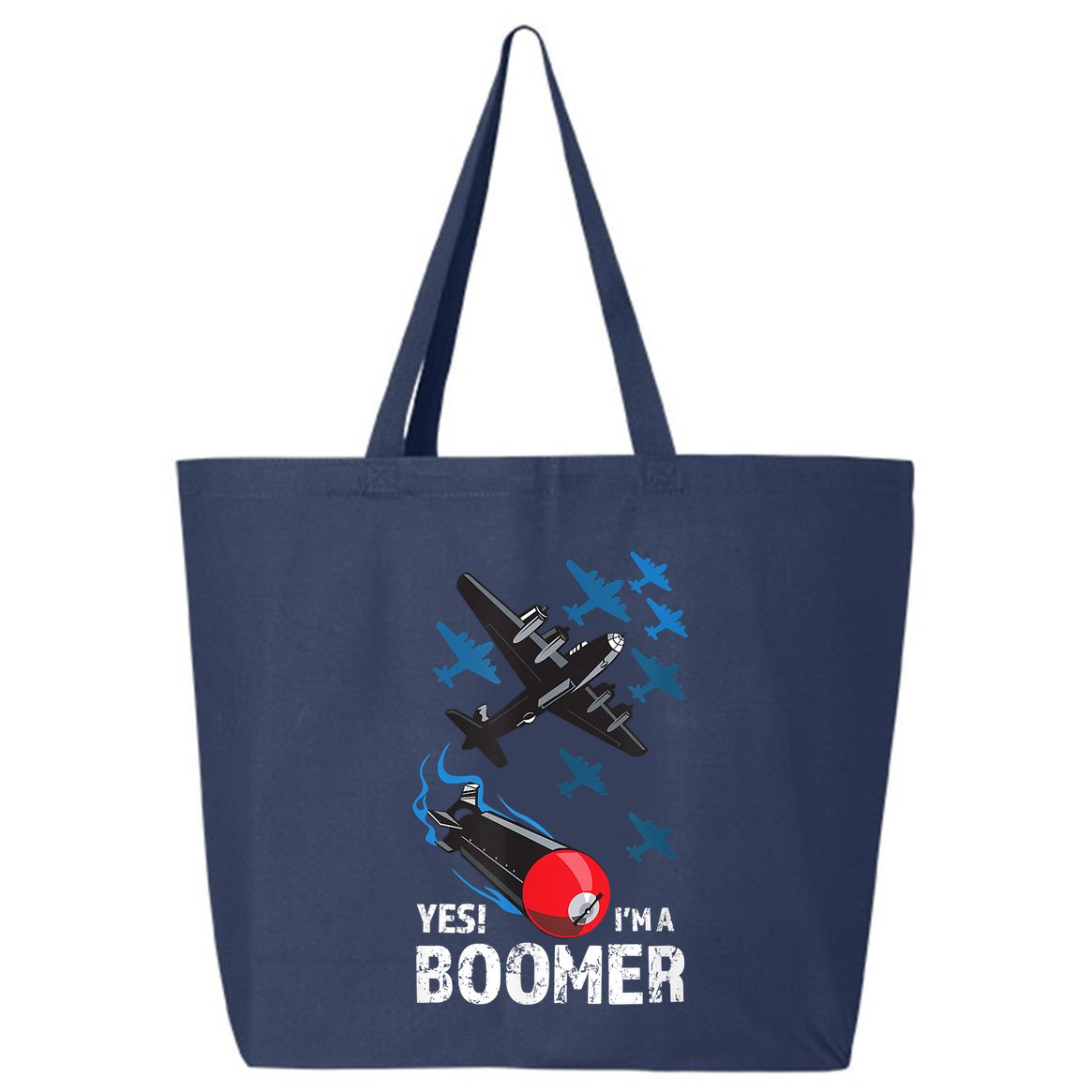 Funny Military Bomber Design For Boomers 25L Jumbo Tote