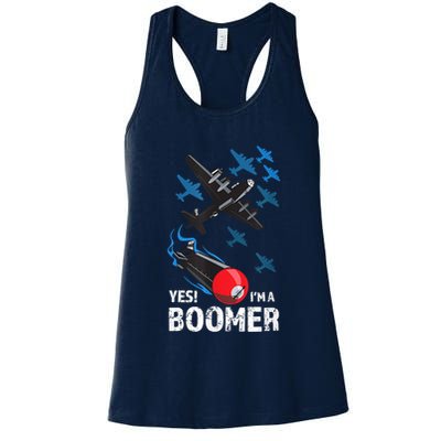 Funny Military Bomber Design For Boomers Womens Tank Top