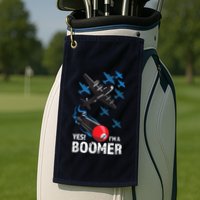 Funny Military Bomber Design For Boomers Golf Towel