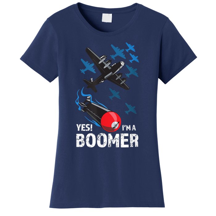 Funny Military Bomber Design For Boomers Women's T-Shirt