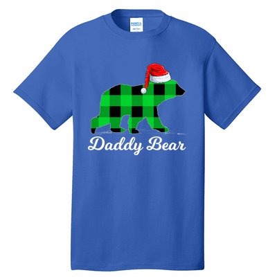 Family Matching Buffalo Plaid Daddy Bear Christmas Pajama Gift Tall T-Shirt