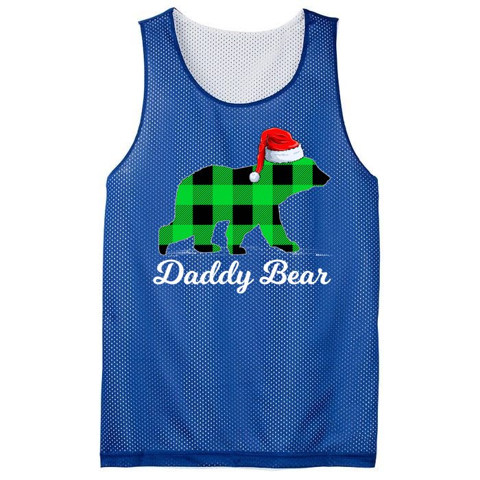 Family Matching Buffalo Plaid Daddy Bear Christmas Pajama Gift Mesh Reversible Basketball Jersey Tank