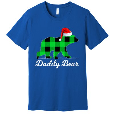 Family Matching Buffalo Plaid Daddy Bear Christmas Pajama Gift Premium T-Shirt