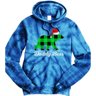 Family Matching Buffalo Plaid Daddy Bear Christmas Pajama Gift Tie Dye Hoodie