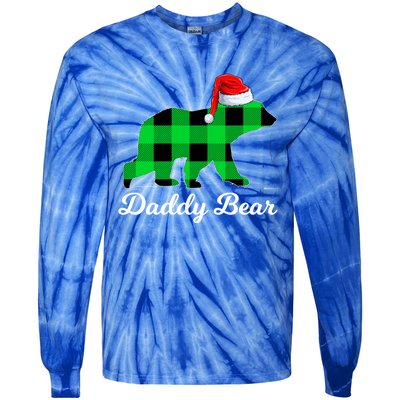 Family Matching Buffalo Plaid Daddy Bear Christmas Pajama Gift Tie-Dye Long Sleeve Shirt