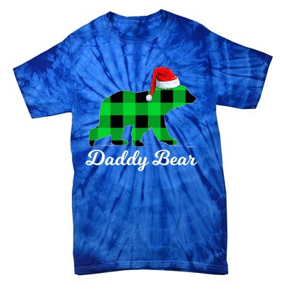 Family Matching Buffalo Plaid Daddy Bear Christmas Pajama Gift Tie-Dye T-Shirt