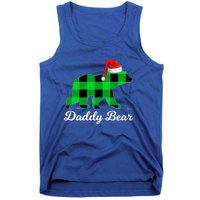 Family Matching Buffalo Plaid Daddy Bear Christmas Pajama Gift Tank Top