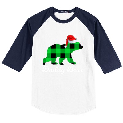 Family Matching Buffalo Plaid Daddy Bear Christmas Pajama Gift Baseball Sleeve Shirt