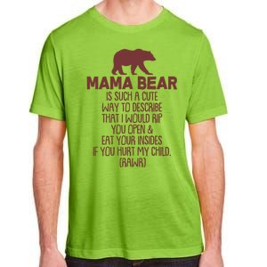 Funny Mama Bear Rawr Adult ChromaSoft Performance T-Shirt