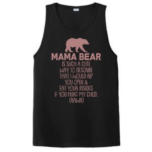 Funny Mama Bear Rawr PosiCharge Competitor Tank