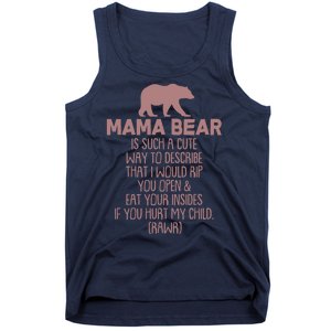 Funny Mama Bear Rawr Tank Top