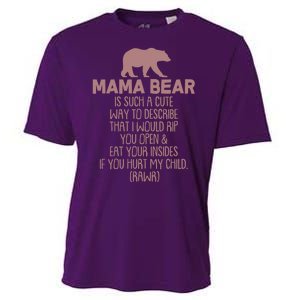 Funny Mama Bear Rawr Cooling Performance Crew T-Shirt