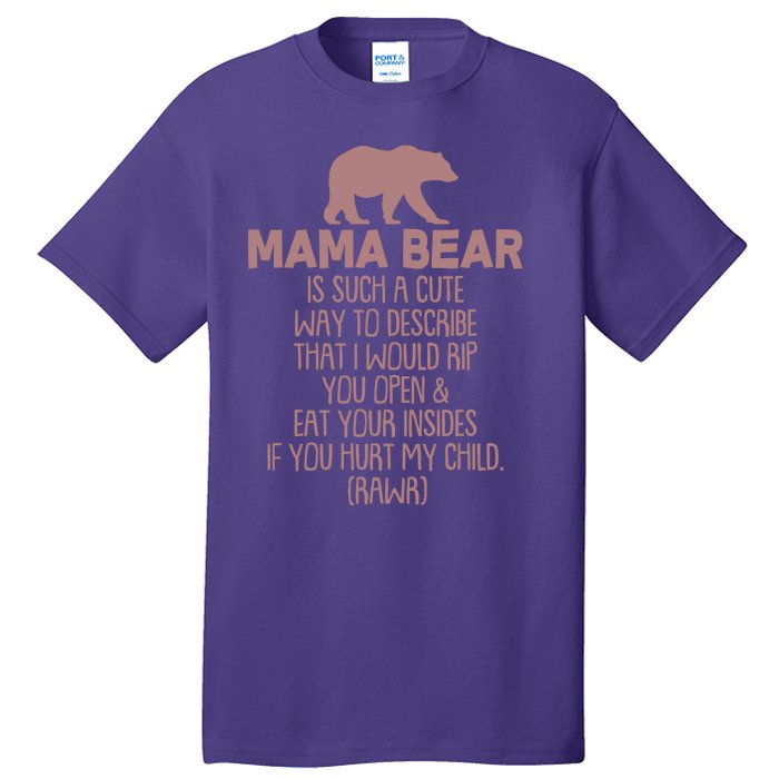 Funny Mama Bear Rawr Tall T-Shirt