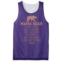 Funny Mama Bear Rawr Mesh Reversible Basketball Jersey Tank