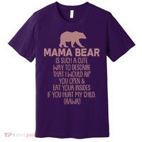 Funny Mama Bear Rawr Premium T-Shirt
