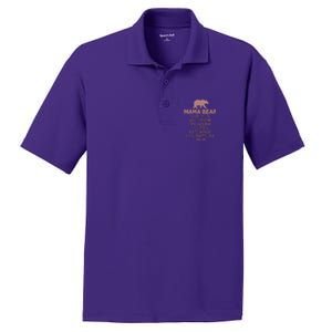 Funny Mama Bear Rawr PosiCharge RacerMesh Polo